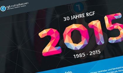 Jubiläumsjahr 2015 RGF feiert dreißigjähriges Bestehen